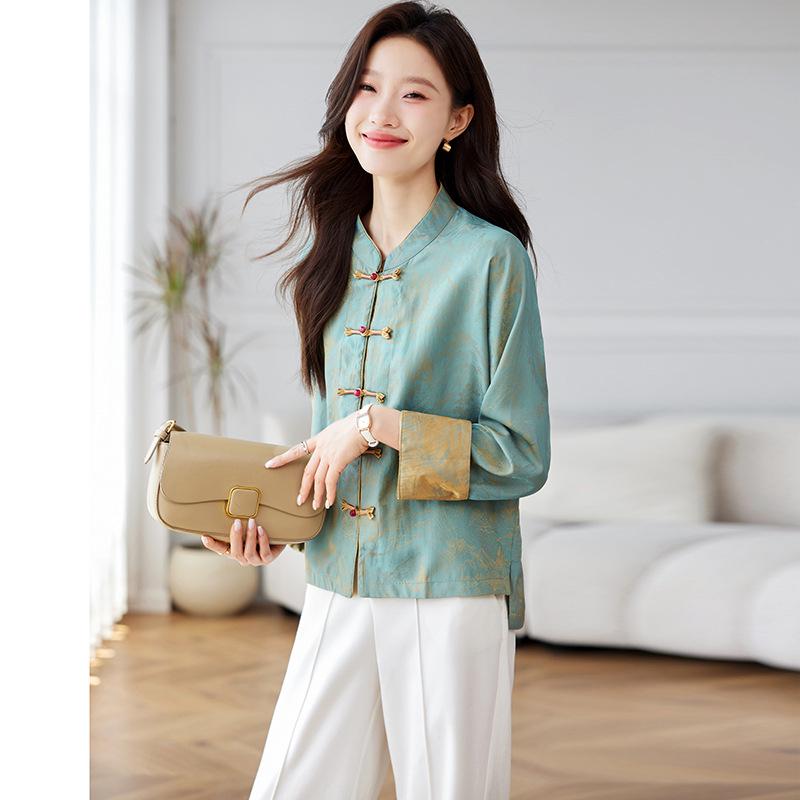 2025 Spring Retro Women s Jacquard Top: National Style Frog Button with Stand Collar XL 125-135 lbs небо синє кольору
2025 Spring Retro Women s Jacquard Top: National Style Frog Button with Stand Collar XL 125-135 lbs небо синє кольору