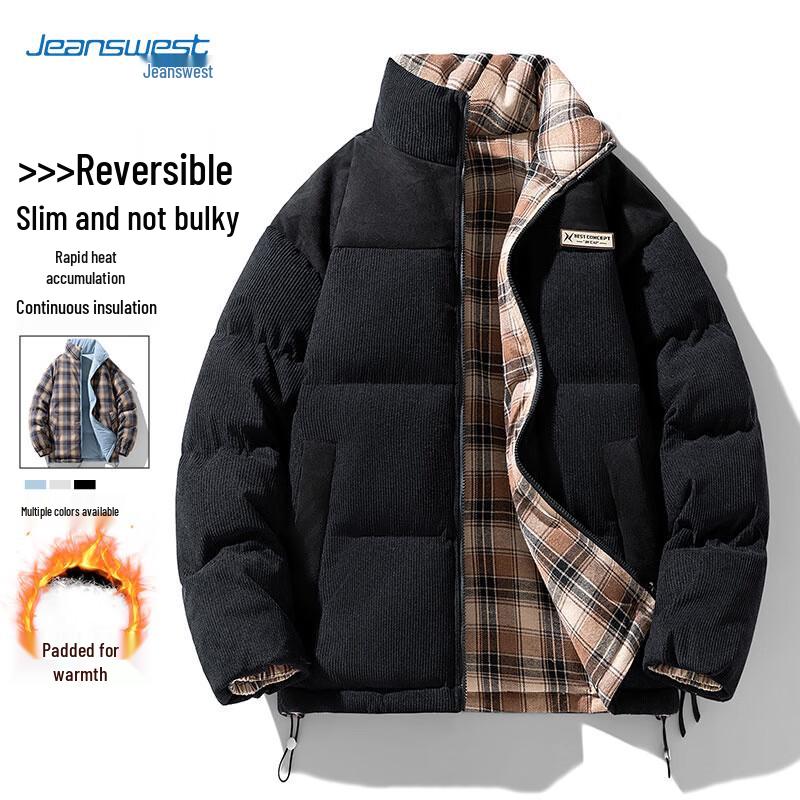 JEANSWEST Men s Reversible Padded Winter Jacket L
JEANSWEST Men s Reversible Padded Winter Jacket L
