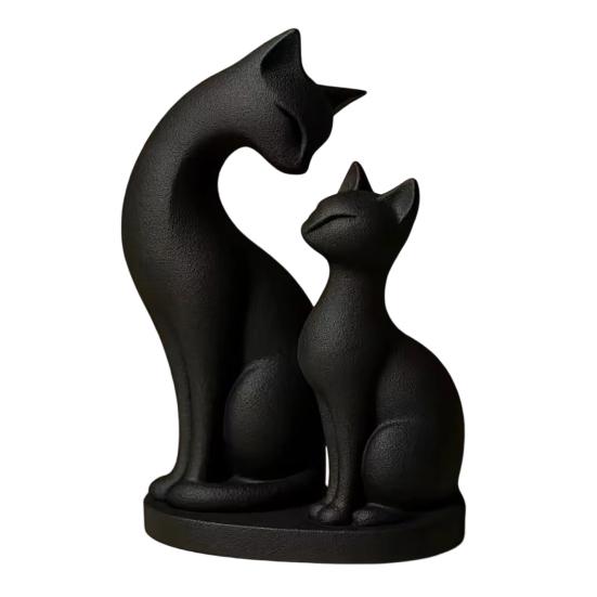 Black Cat Figurine 3D Printed Mother And Kitten Statue Cute Animal Sculpture for Indoor Shelf Desktop Decor Gifts for Cat Lovers чорний
Black Cat Figurine 3D Printed Mother And Kitten Statue Cute Animal Sculpture for Indoor Shelf Desktop Decor Gifts for Cat Lovers чорний