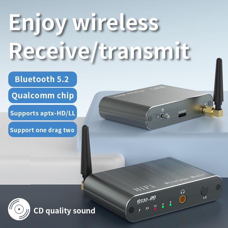 aptX HD/LL Bluetooth Audio Transmiter Receiver 3.5MM AUX Multi-point Dual Stream Music CD-Quality Wireless Adapter For Car TV
aptX HD/LL Bluetooth Audio Transmiter Receiver 3.5MM AUX Multi-point Dual Stream Music CD-Quality Wireless Adapter For Car TV