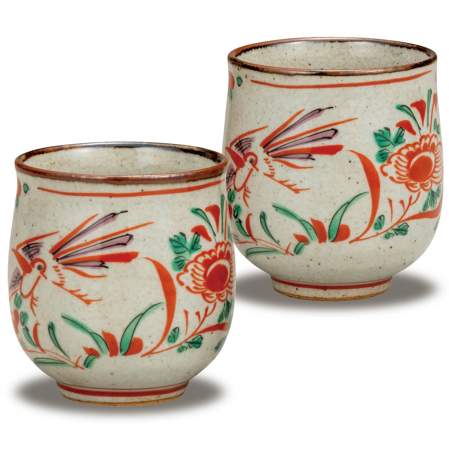 Waza no Kura Пара стильных чайных чашек Кутани, дизайн с красным травлением, керамика, название бренда, японская посуда, сделано в Японии
Waza no Kura Пара стильных чайных чашек Кутани, дизайн с красным травлением, керамика, название бренда, японская посуда, сделано в Японии