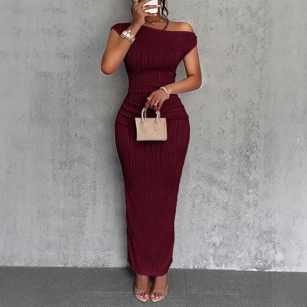 2025 Chic Water Ripple One-Shoulder Dress for Women XXL вина червоного кольору
2025 Chic Water Ripple One-Shoulder Dress for Women XXL вина червоного кольору