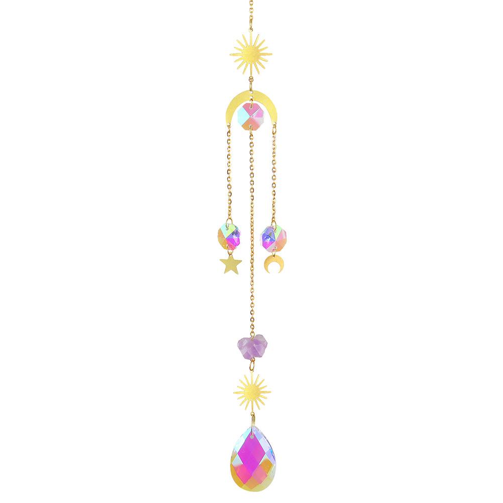 Crystal Prisms Pendant Creative Hanging Sun Catcher Versatile Sun Catcher Wind Chime for Wedding Decoration
Crystal Prisms Pendant Creative Hanging Sun Catcher Versatile Sun Catcher Wind Chime for Wedding Decoration