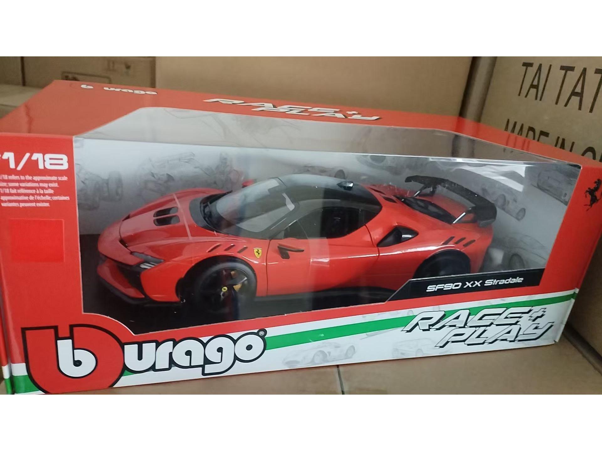 Ббураго 1:18 Модель автомобиля из сплава Ferrari SF90, украшение, игрушка
Ббураго 1:18 Модель автомобиля из сплава Ferrari SF90, украшение, игрушка
