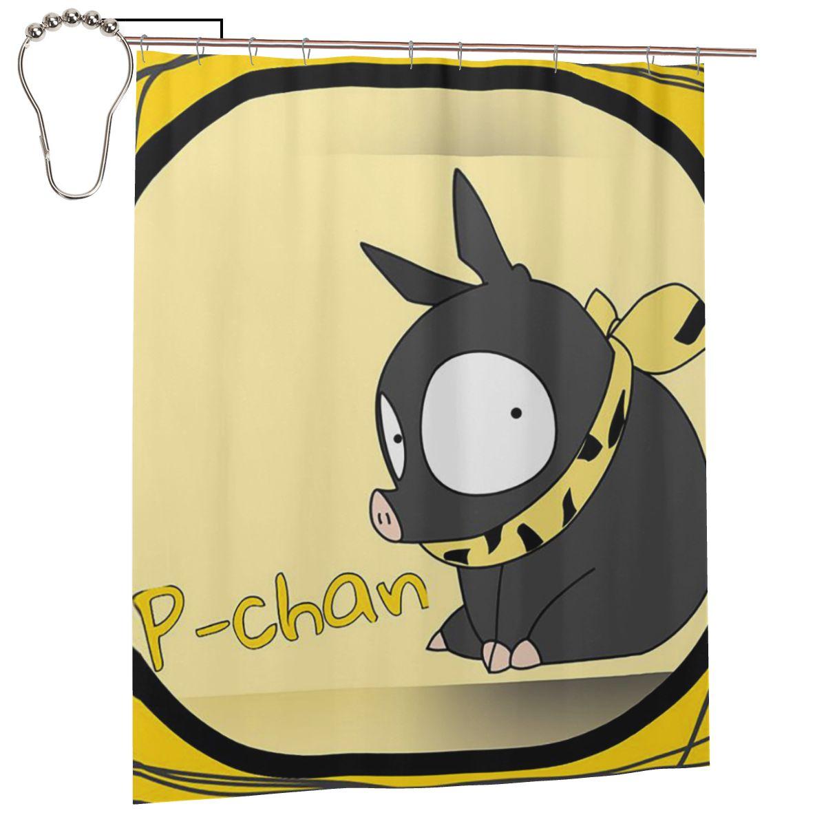 Ranmasaotome Pig Girls P Chan Shower Curtain Bathroom Polyester Waterproof Bath Curtains With Hooks W60H190(CM)-1 Pcs
Ranmasaotome Pig Girls P Chan Shower Curtain Bathroom Polyester Waterproof Bath Curtains With Hooks W60H190(CM)-1 Pcs