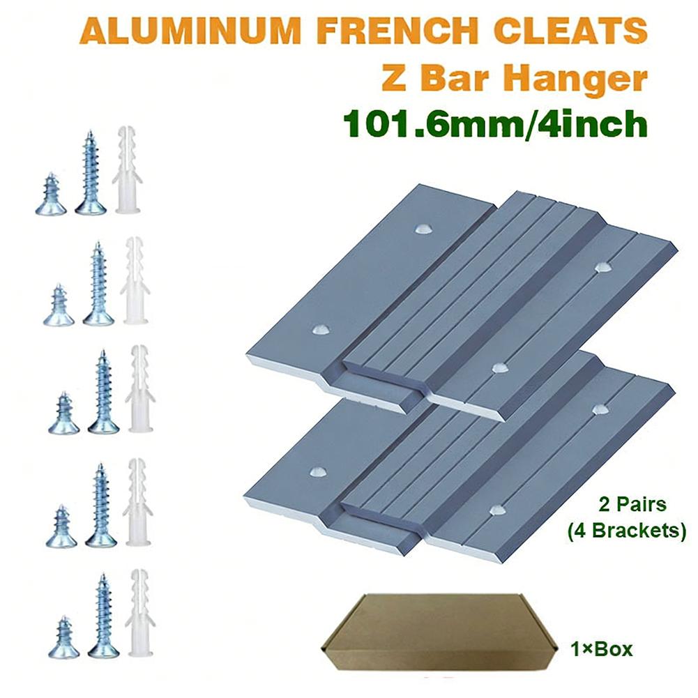 2 Pairs Innovative Z-Shaped Aluminum Hanging Strips For Seamless Wall Display Home Hardware Accessories Easy Installation
2 Pairs Innovative Z-Shaped Aluminum Hanging Strips For Seamless Wall Display Home Hardware Accessories Easy Installation