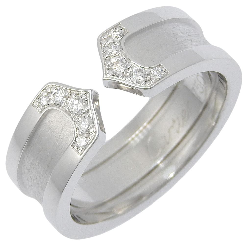 CARTIER C2 Ring K18 white gold/diamond #6.2(US Size) 7.8g Women Used
CARTIER C2 Ring K18 white gold/diamond #6.2(US Size) 7.8g Women Used