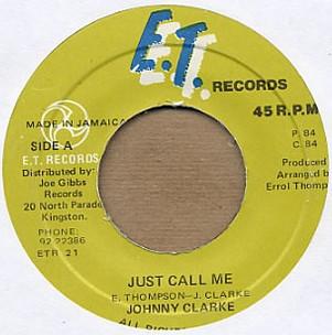7-дюймовая пластинка JOHNNY CLARKE - Просто позвони мне ETR21 E.T. Записи 1984 Ямайка Регги, Ска и Даб Б/У
7-дюймовая пластинка JOHNNY CLARKE - Просто позвони мне ETR21 E.T. Записи 1984 Ямайка Регги, Ска и Даб Б/У