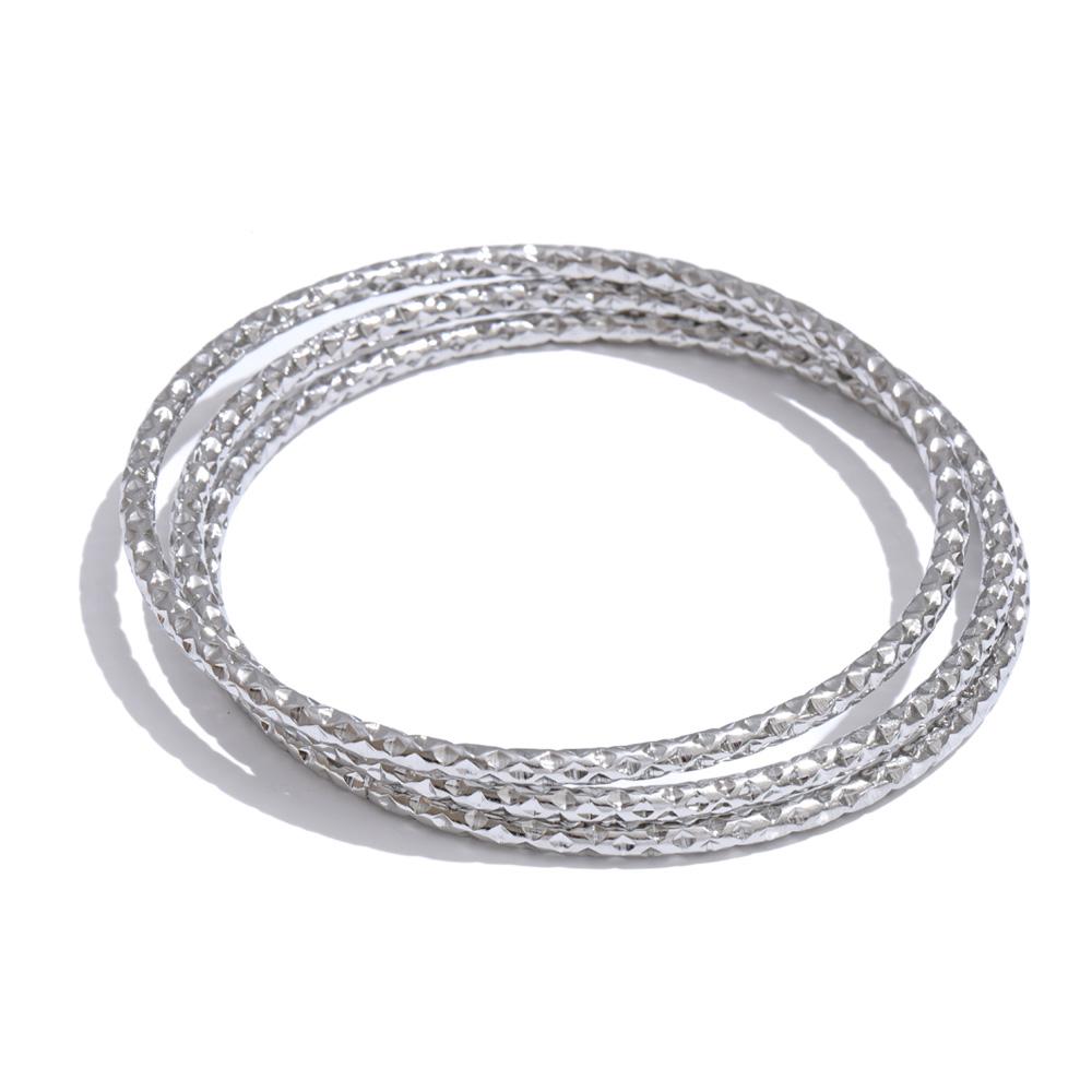 Yhpup 67mm 3PC Stainless Steel Round Stacking Bracelet Bracelet Waterproof Rust Proof Metal Distinctive Casual Jewelry
Yhpup 67mm 3PC Stainless Steel Round Stacking Bracelet Bracelet Waterproof Rust Proof Metal Distinctive Casual Jewelry