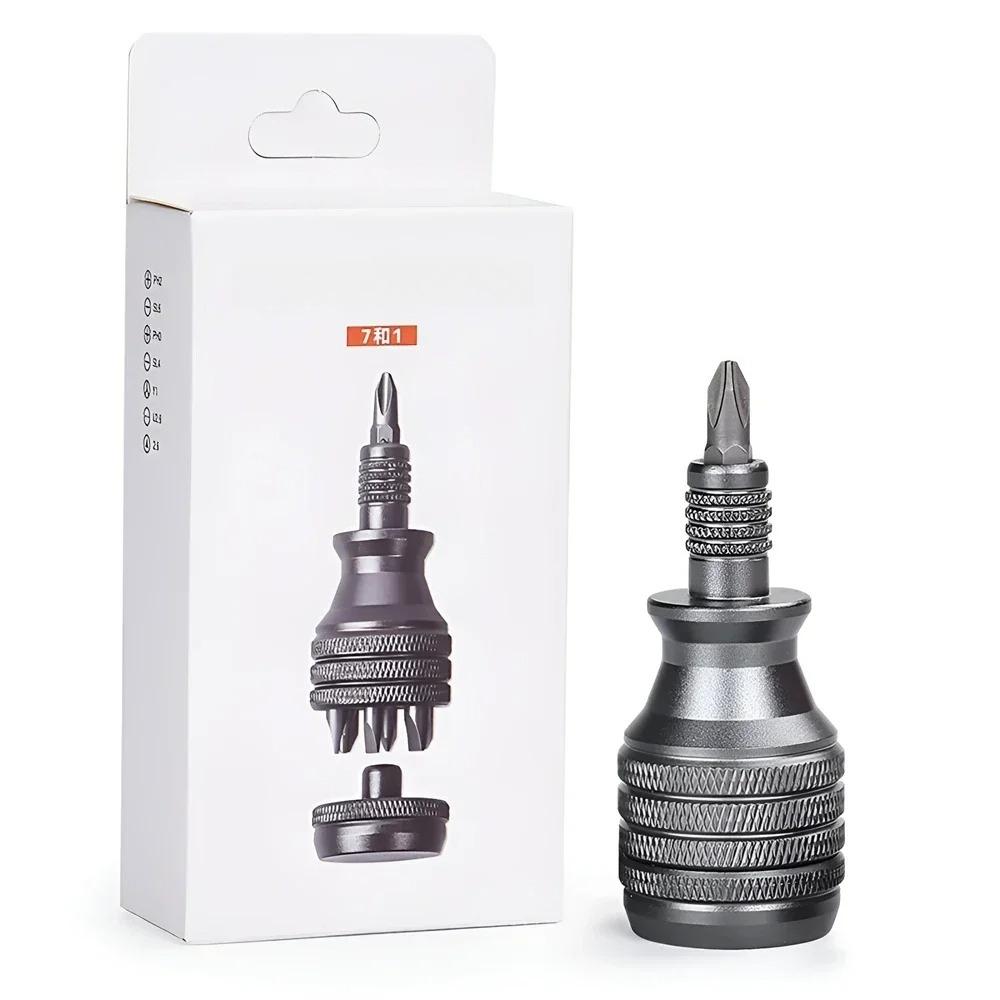 Screwdriver Set Titanium Screwdrivers 1/4 Inch Magnetic Screwdriver 7 in 1 S2 Alloy Steel Drill Bit EDC Repair Hand Tool
Screwdriver Set Titanium Screwdrivers 1/4 Inch Magnetic Screwdriver 7 in 1 S2 Alloy Steel Drill Bit EDC Repair Hand Tool