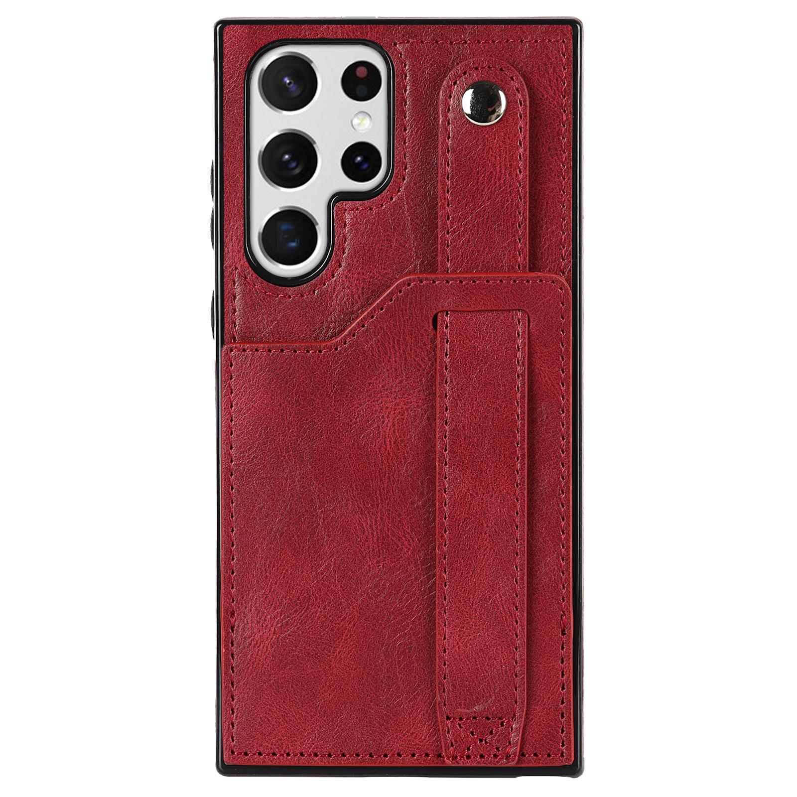 PU Leather Case for Samsung Galaxy S24 Ultra Shell Retro RFID Blocking Wristband Phone Cover Red
PU Leather Case for Samsung Galaxy S24 Ultra Shell Retro RFID Blocking Wristband Phone Cover Red