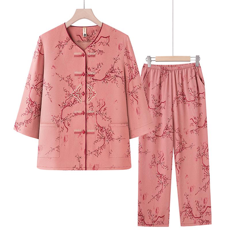 Summer Cotton-Linen Suit for Middle-Aged Women: Stylish Two-Piece National Style Home Wear 2XL красный
Summer Cotton-Linen Suit for Middle-Aged Women: Stylish Two-Piece National Style Home Wear 2XL красный