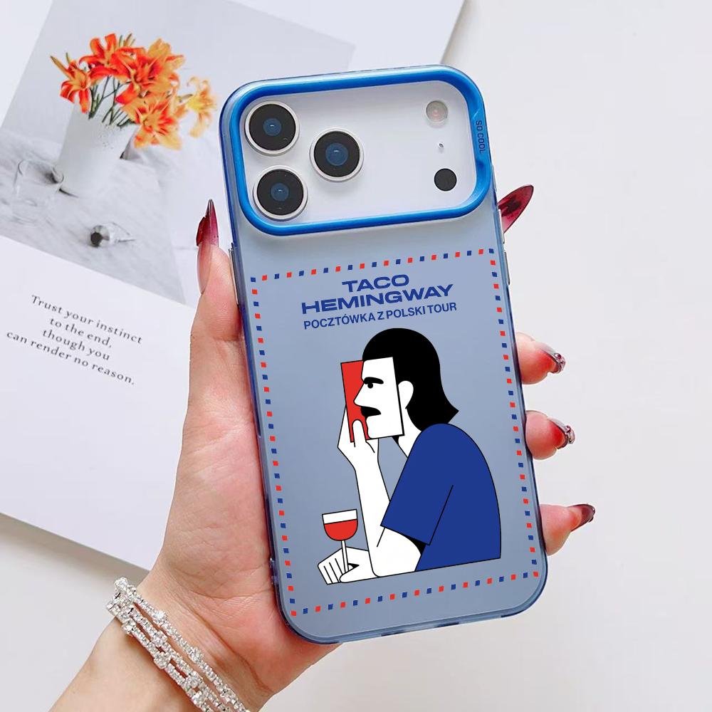 Singer T-Taco Hemingway Phone Case For iPhone 17 16 15 14 13 12 11 Pro Max Air Matte Laser Aurora Shockproof Funda iPhone17 Pro
Singer T-Taco Hemingway Phone Case For iPhone 17 16 15 14 13 12 11 Pro Max Air Matte Laser Aurora Shockproof Funda iPhone17 Pro