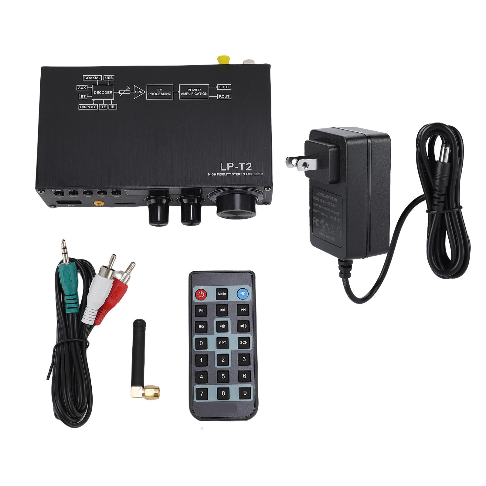 2.1 Channel Bluetooth 5.1 Stereo Amplifier HiFi Digital Amplifier Coaxial USB Lossless Playback USB US Plug
2.1 Channel Bluetooth 5.1 Stereo Amplifier HiFi Digital Amplifier Coaxial USB Lossless Playback USB US Plug