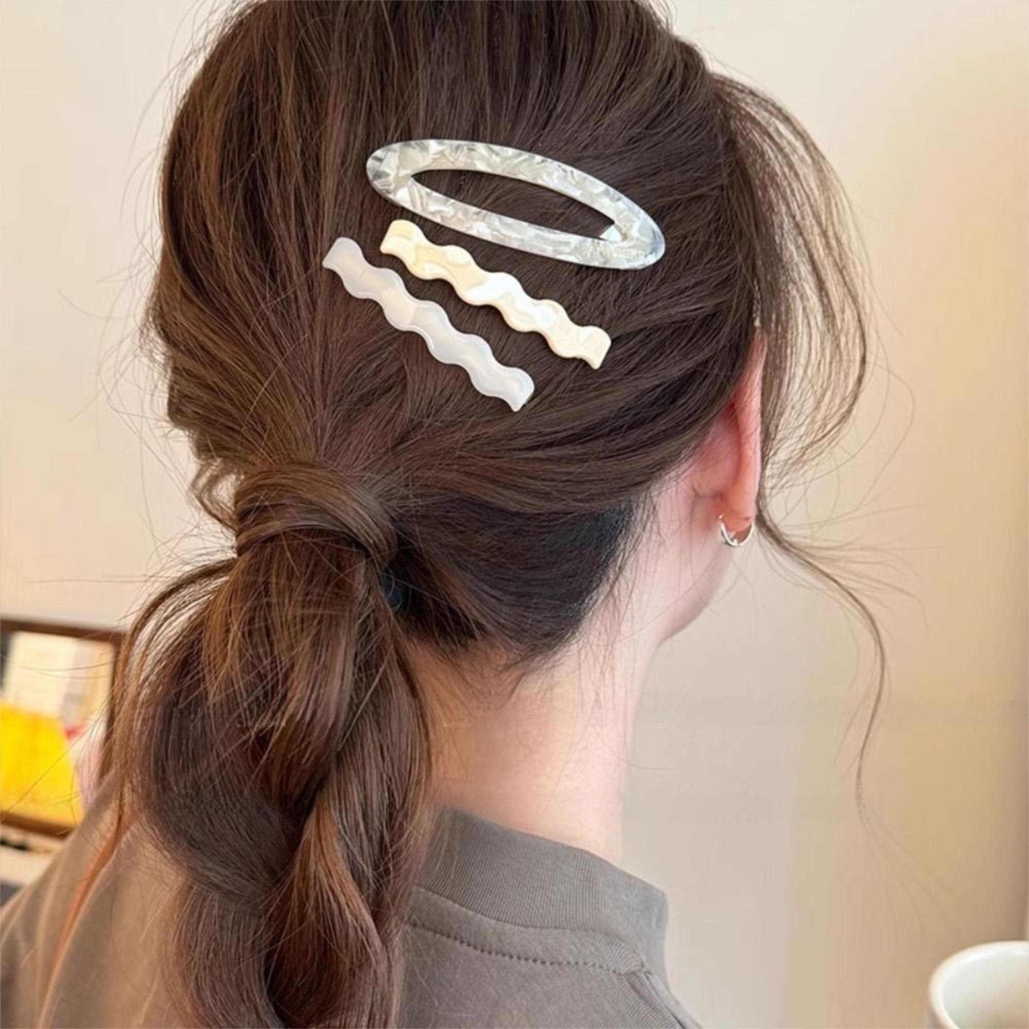 Duckbill Clip Acetate Hairpin Set Geometry Bangs Clip Creative Cute Hair Clip Girls Style 2
Duckbill Clip Acetate Hairpin Set Geometry Bangs Clip Creative Cute Hair Clip Girls Style 2