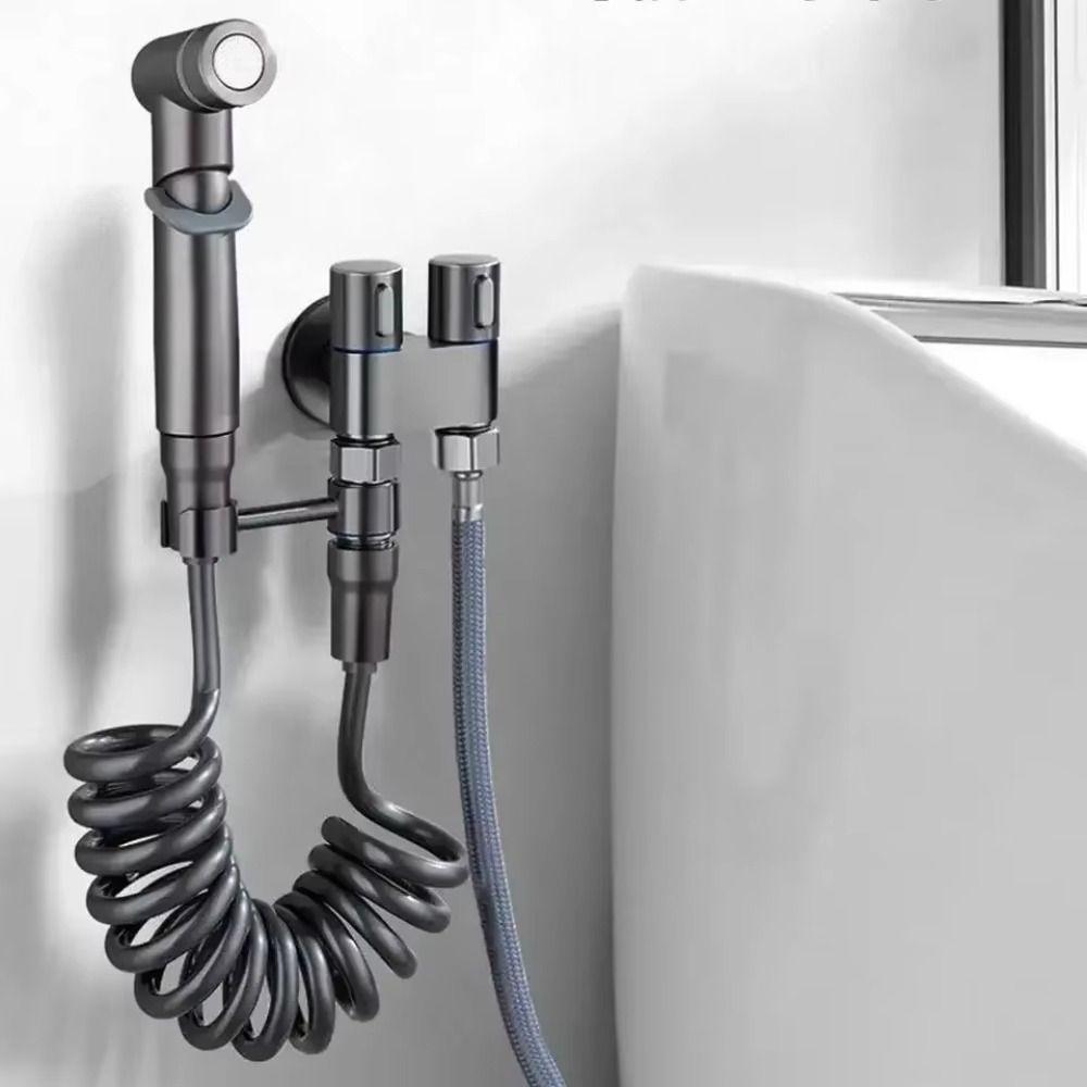 Гибкий шланг, ручной распылитель для биде, регулируемый очиститель для детских подгузников, женское мытье чёрный 
Гибкий шланг, ручной распылитель для биде, регулируемый очиститель для детских подгузников, женское мытье чёрный