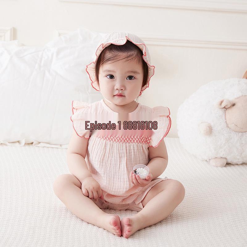 Summer 2025 Infant Pure Cotton Romper: Newborn Thin Wrap-Around Bodysuit for Girls Tag 66 рожевий
Summer 2025 Infant Pure Cotton Romper: Newborn Thin Wrap-Around Bodysuit for Girls Tag 66 рожевий