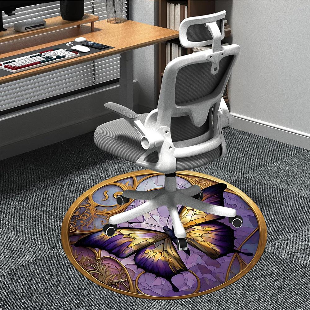 1pc Butterfly Stained Glass Chair Carpet for Office Non-Slip, Machine Washable Rug for Office - Holiday DecorMachine Made yy251029052 80cm by 80cm
1pc Butterfly Stained Glass Chair Carpet for Office Non-Slip, Machine Washable Rug for Office - Holiday DecorMachine Made yy251029052 80cm by 80cm
