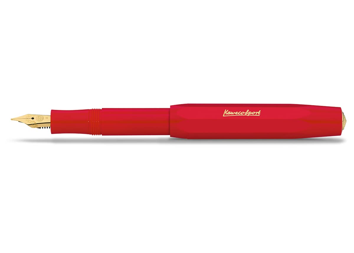 Kaweco Classic Sport Fountain Bold Officially Imported Pen, Nib, Red, 10001148,
Kaweco Classic Sport Fountain Bold Officially Imported Pen, Nib, Red, 10001148,