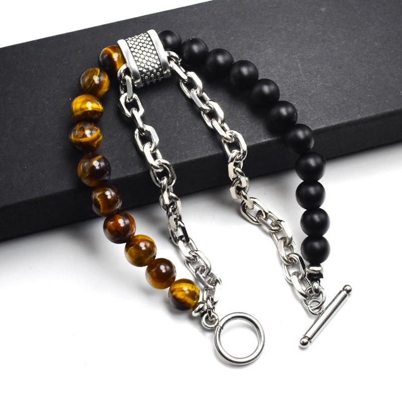 Natural Map Stone Men s Beaded Bracelet for women Stainless Steel Bracelets Male Jewelry Tiger eye 8MM 21cm
Natural Map Stone Men s Beaded Bracelet for women Stainless Steel Bracelets Male Jewelry Tiger eye 8MM 21cm