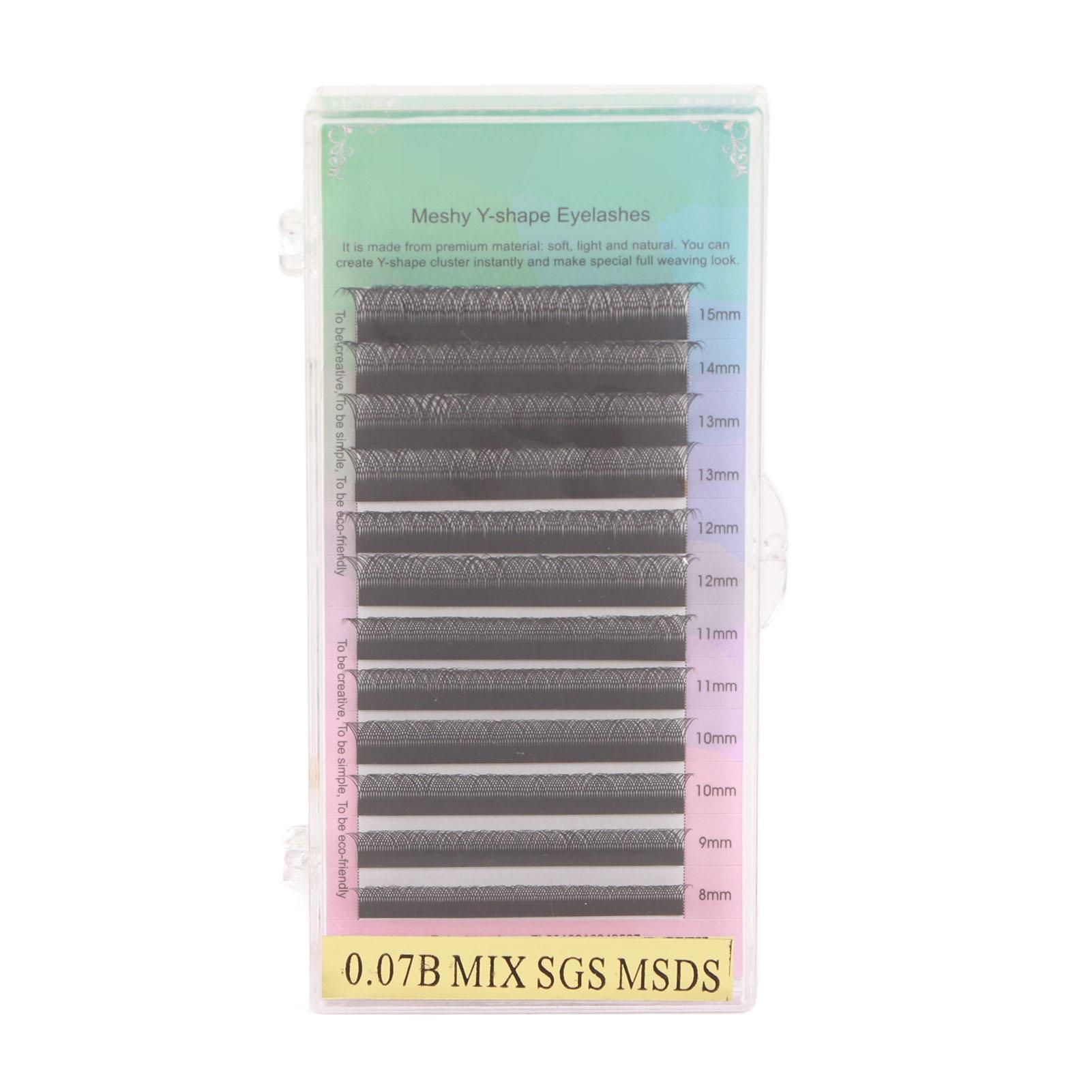 Volume Extension Lashes Soft 0.07B Thickness Double Hair Tip Professional Fanning Eyelashes 8‑15mm
Volume Extension Lashes Soft 0.07B Thickness Double Hair Tip Professional Fanning Eyelashes 8‑15mm