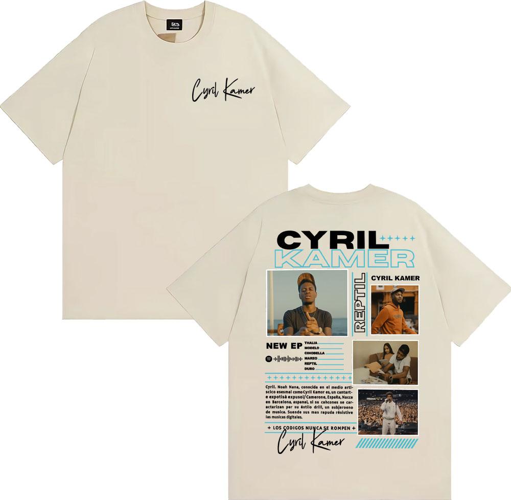 Rapper Cyril Kamer Reptil Album Tour Merch Tshirt Unisexs Women Harajuku Vintage Short Sleeve T Shirts Casual T Shirt S
Rapper Cyril Kamer Reptil Album Tour Merch Tshirt Unisexs Women Harajuku Vintage Short Sleeve T Shirts Casual T Shirt S