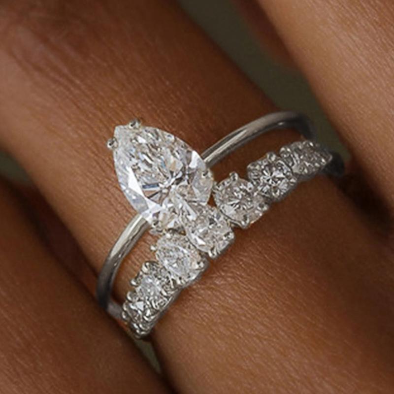 Huitan Novel Luxury 2Pcs Women Rings with Brilliant Zirconia New Fashion Detachable Wear Lady Zircon Gorgeous Party Accessories 10
Huitan Novel Luxury 2Pcs Women Rings with Brilliant Zirconia New Fashion Detachable Wear Lady Zircon Gorgeous Party Accessories 10