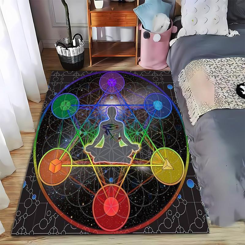 Meditative Rainbow Geometry Area Rug for Spiritual Decor Suitable for use as an anti-slip game mat for living room and bedroom sofas 40x60cm( 15x23in )
Meditative Rainbow Geometry Area Rug for Spiritual Decor Suitable for use as an anti-slip game mat for living room and bedroom sofas 40x60cm( 15x23in )
