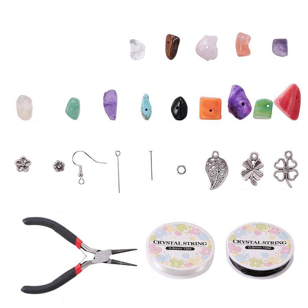 Irregular Chips Stone Beads Kit Jump Rings for DIY Crafts Jewelry Making
Irregular Chips Stone Beads Kit Jump Rings for DIY Crafts Jewelry Making