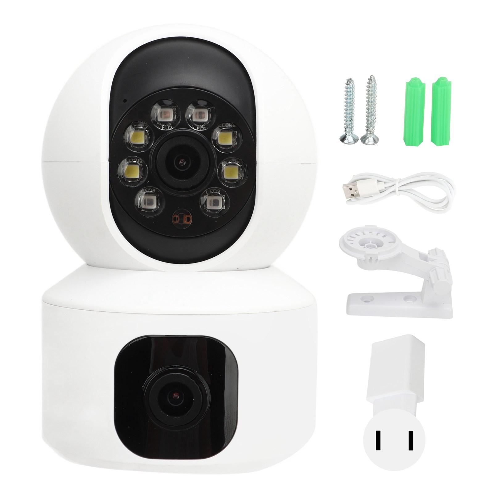 Smart Security Camera Night Vision 360 Degrees HD Camera Durable 1080P WIFI Cam for Home Library US Plug
Smart Security Camera Night Vision 360 Degrees HD Camera Durable 1080P WIFI Cam for Home Library US Plug