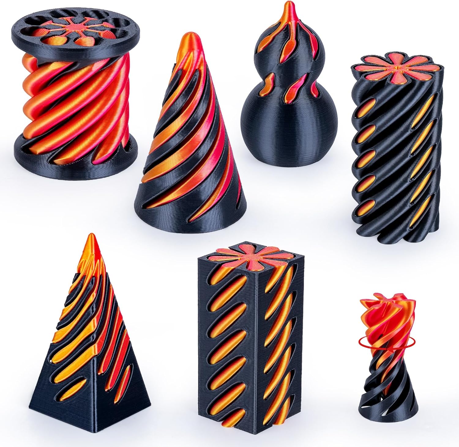 Набор из 6 спиральных конусообразных фиджет-игрушек, напечатанных на 3D-принтере, невозможные проходящие сквозь друг друга пирамидальные столбики, тыквы, спиральные винтовые игрушки для снятия тревоги и расслабления
Набор из 6 спиральных конусообразных фиджет-игрушек, напечатанных на 3D-принтере, невозможные проходящие сквозь друг друга пирамидальные столбики, тыквы, спиральные винтовые игрушки для снятия тревоги и расслабления