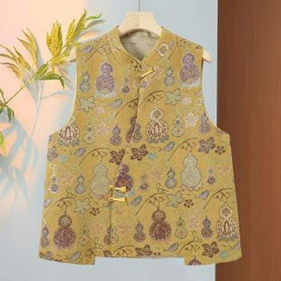 2026 Elegant Chinese Embroidery Vest with Frog Button and Shoulder Cape for Women 4XL жовтий
2026 Elegant Chinese Embroidery Vest with Frog Button and Shoulder Cape for Women 4XL жовтий