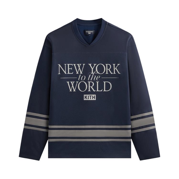Kith NY to the World Big Apple Malik Long Sleeve Mesh Jersey Nocturnal Men Tops Blue KHM032654-413 XL
Kith NY to the World Big Apple Malik Long Sleeve Mesh Jersey Nocturnal Men Tops Blue KHM032654-413 XL
