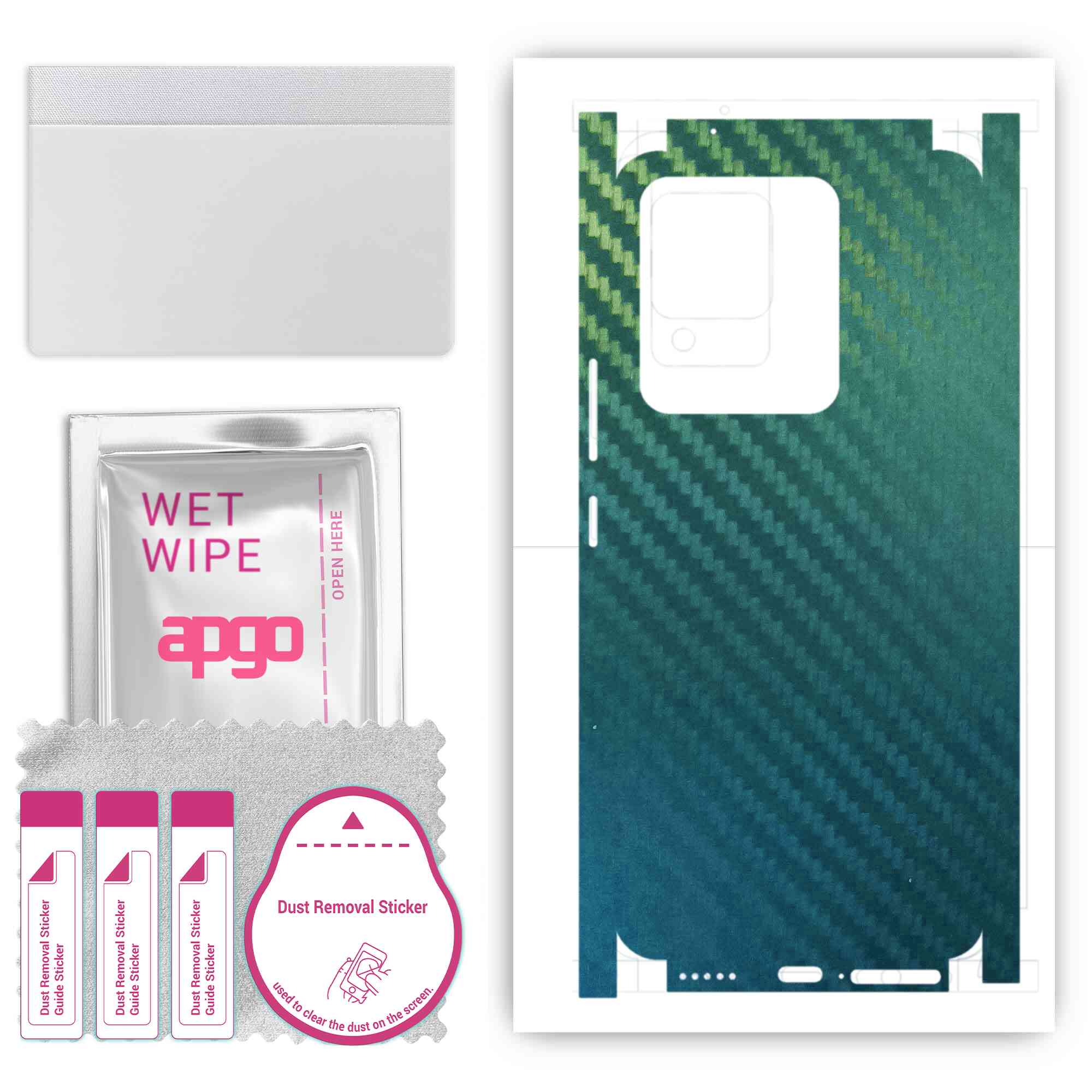 apgo Protective Skin Sticker for the back+sides compatible with Vivo V25e, Full Wrap Film, Foil, Vinyl - Pattern Carbon Chameleon CAKA1
apgo Protective Skin Sticker for the back+sides compatible with Vivo V25e, Full Wrap Film, Foil, Vinyl - Pattern Carbon Chameleon CAKA1