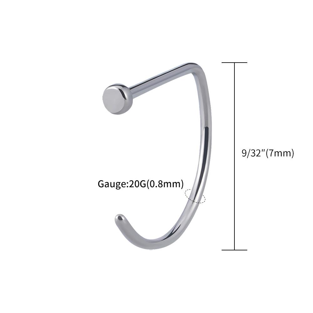 5pcs/lot Right Grand ASTM F136 Titanium 20G Open D Shape Nose Ring Hoop Tragus Cartilage Retainer Body Piercing Jewelry 8MM 10MM
5pcs/lot Right Grand ASTM F136 Titanium 20G Open D Shape Nose Ring Hoop Tragus Cartilage Retainer Body Piercing Jewelry 8MM 10MM