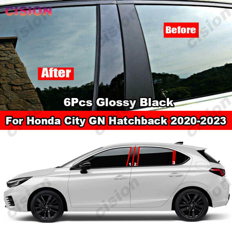 Для Honda City GN Hatchback-2023 6x глянцевый черный автомобиль, окно, дверь, центральная колонна, BC, стойка, крышка, зеркальный эффект, ПК
Для Honda City GN Hatchback-2023 6x глянцевый черный автомобиль, окно, дверь, центральная колонна, BC, стойка, крышка, зеркальный эффект, ПК