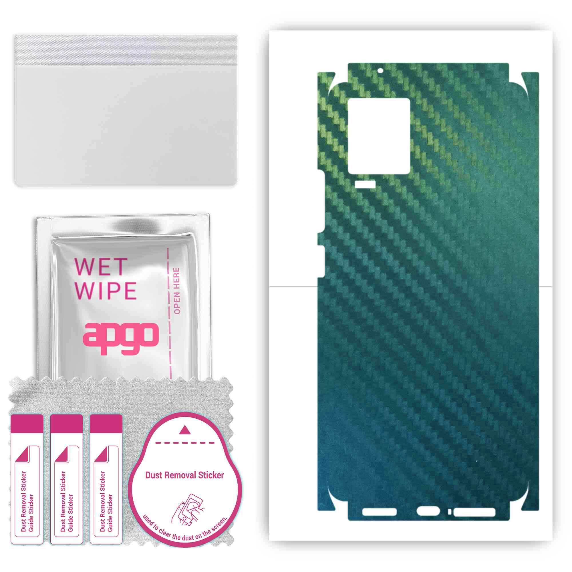 apgo Protective Skin Sticker for the back+sides compatible with Vivo IQOO 7, Full Wrap Film, Foil, Vinyl - Pattern Carbon Chameleon CAKA1
apgo Protective Skin Sticker for the back+sides compatible with Vivo IQOO 7, Full Wrap Film, Foil, Vinyl - Pattern Carbon Chameleon CAKA1