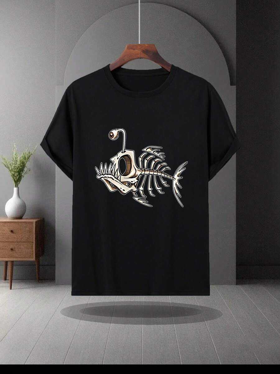 Fashionable Print UnisexS RoundNeck ShortSleeve Shirt With A Cool Street Style Suitable For Young S
Fashionable Print UnisexS RoundNeck ShortSleeve Shirt With A Cool Street Style Suitable For Young S
