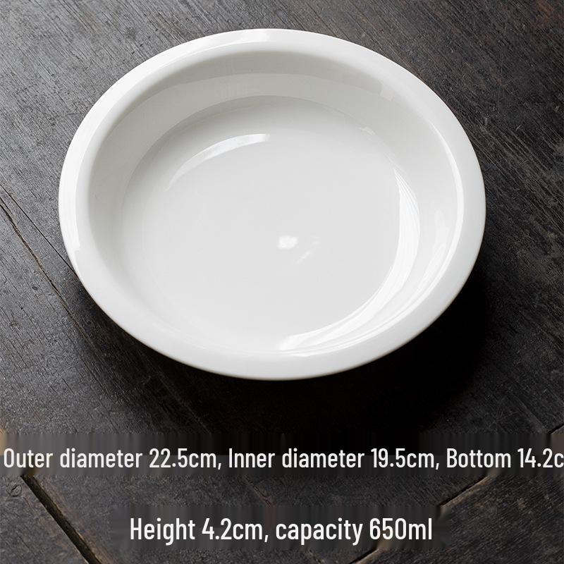 High-Temperature Porcelain Flared Edge Soup & Vegetable Plate, 8.9 Inch, Stir-Fry Deep Plate
High-Temperature Porcelain Flared Edge Soup & Vegetable Plate, 8.9 Inch, Stir-Fry Deep Plate