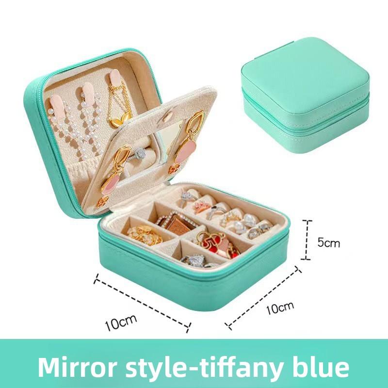1pcs Portable Mirror Split Zipper Earring Earrings Necklace Jewelry Box Storage Jewelry Box Leather bag зелёный
1pcs Portable Mirror Split Zipper Earring Earrings Necklace Jewelry Box Storage Jewelry Box Leather bag зелёный