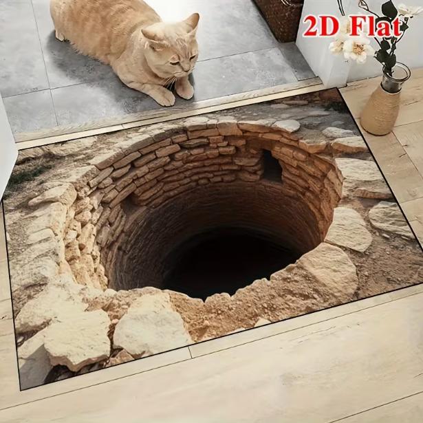 Visual Illusion Endless Abyss Door Mat 2D Flat Suitable for Indoor and Outdoor Kitchen Living Room Modern Decoration Floor Mat 40cm x 60cm
Visual Illusion Endless Abyss Door Mat 2D Flat Suitable for Indoor and Outdoor Kitchen Living Room Modern Decoration Floor Mat 40cm x 60cm