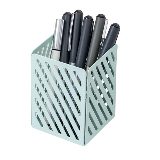 Pen Holder Nordic Style Electroplated Matte Finish Large Capacity Desk Organizer with Rubber Square
Pen Holder Nordic Style Electroplated Matte Finish Large Capacity Desk Organizer with Rubber Square