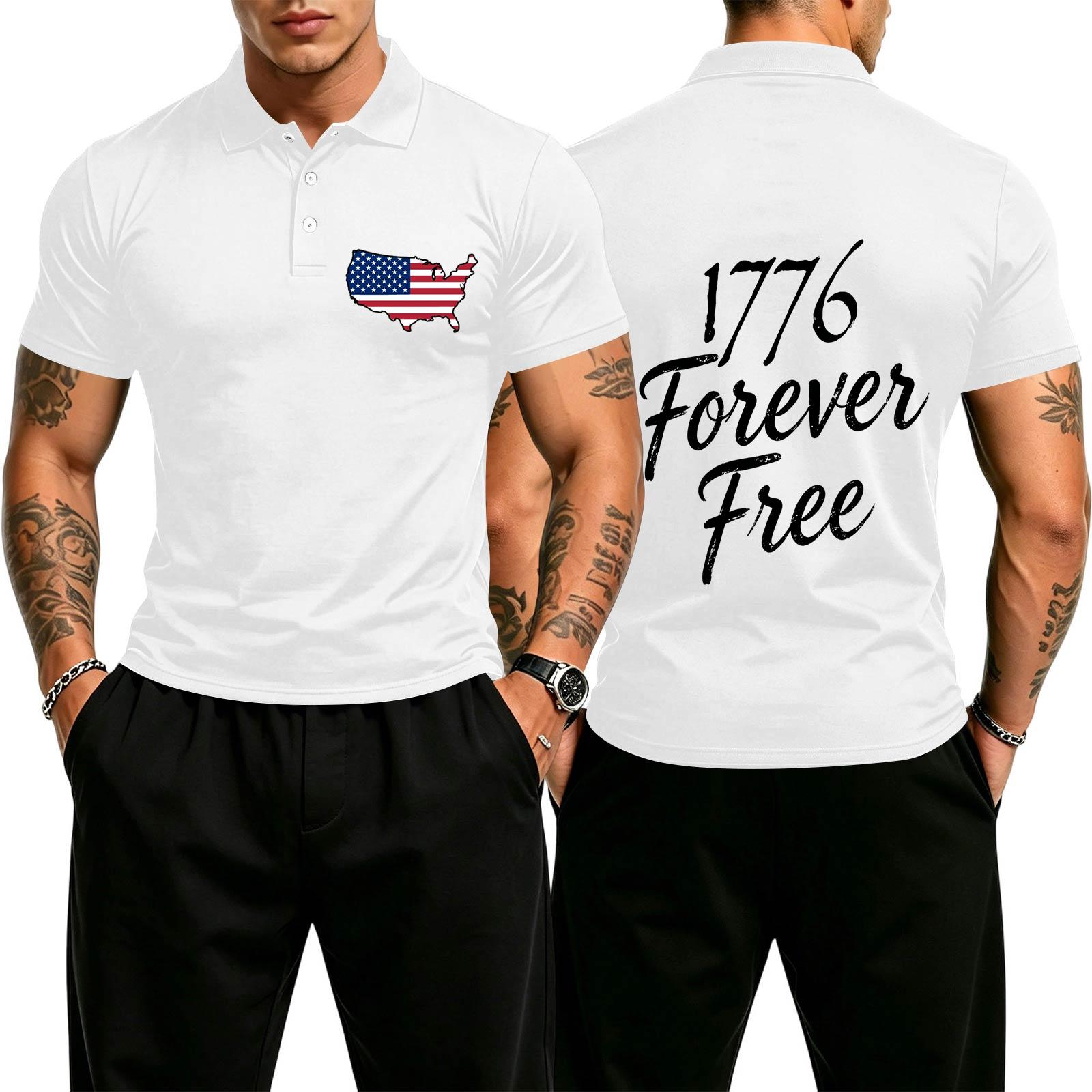 Men s Casual Gradient Polo Shirt Short Sleeve Button Down Shirt with United States Map Print Embroidered Chest Design XL білий
Men s Casual Gradient Polo Shirt Short Sleeve Button Down Shirt with United States Map Print Embroidered Chest Design XL білий