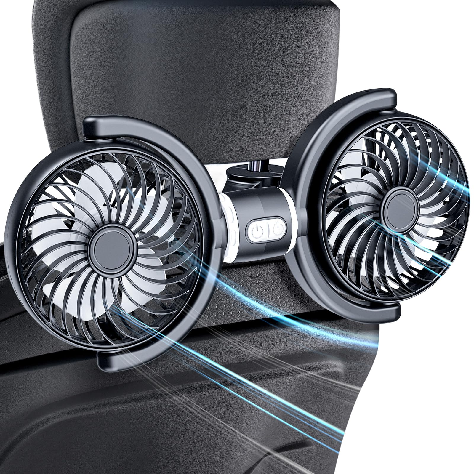 OFFEREE Car Car USB Rear Seat 3 Levels of Air Flow Angle Independent Strong Car Sleeping in the Heat Stroke Double Headrest Car Easy to Long USB Power чорний
OFFEREE Car Car USB Rear Seat 3 Levels of Air Flow Angle Independent Strong Car Sleeping in the Heat Stroke Double Headrest Car Easy to Long USB Power чорний