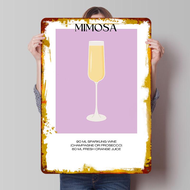 Mimosa Cocktail Recipe Poster Customized Wall Art Vintage Metal Signs Retro Tin Plaque for Man Cave Gaming Room Decoration Cozy 7.9x11.8In(20x30cm)
Mimosa Cocktail Recipe Poster Customized Wall Art Vintage Metal Signs Retro Tin Plaque for Man Cave Gaming Room Decoration Cozy 7.9x11.8In(20x30cm)