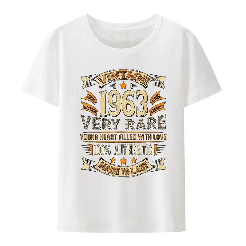 Vintage 1963 Very Rare Authentic Made To Last T Shirt Young Heart Filled with Live Casual Print Tee Streetwear Tops XXXXXL
Vintage 1963 Very Rare Authentic Made To Last T Shirt Young Heart Filled with Live Casual Print Tee Streetwear Tops XXXXXL