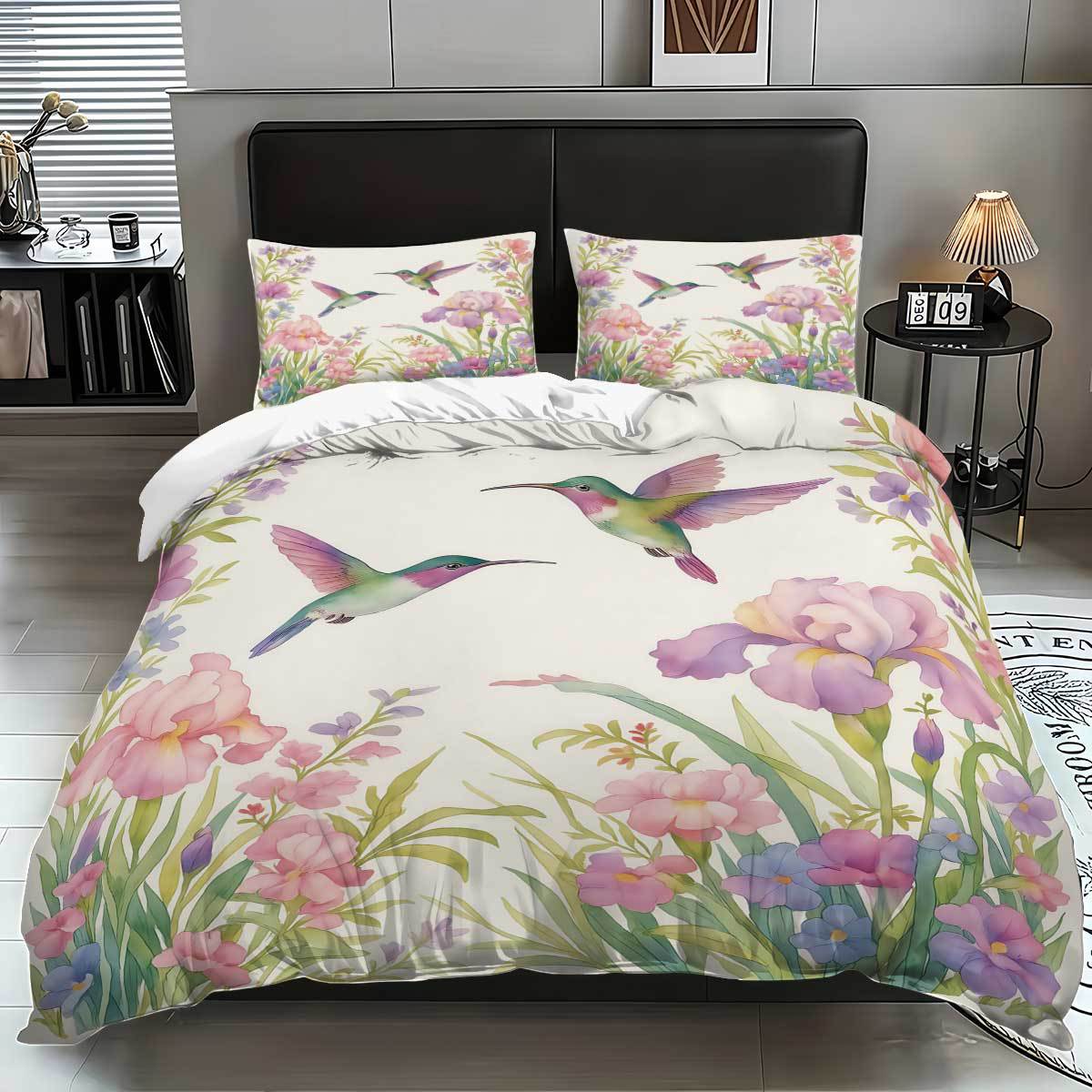 Bedding Kit Idyllic Small Fresh Flower Polished Quilt Cover Digital Printing Three-Piece Set 135x200cm
Bedding Kit Idyllic Small Fresh Flower Polished Quilt Cover Digital Printing Three-Piece Set 135x200cm