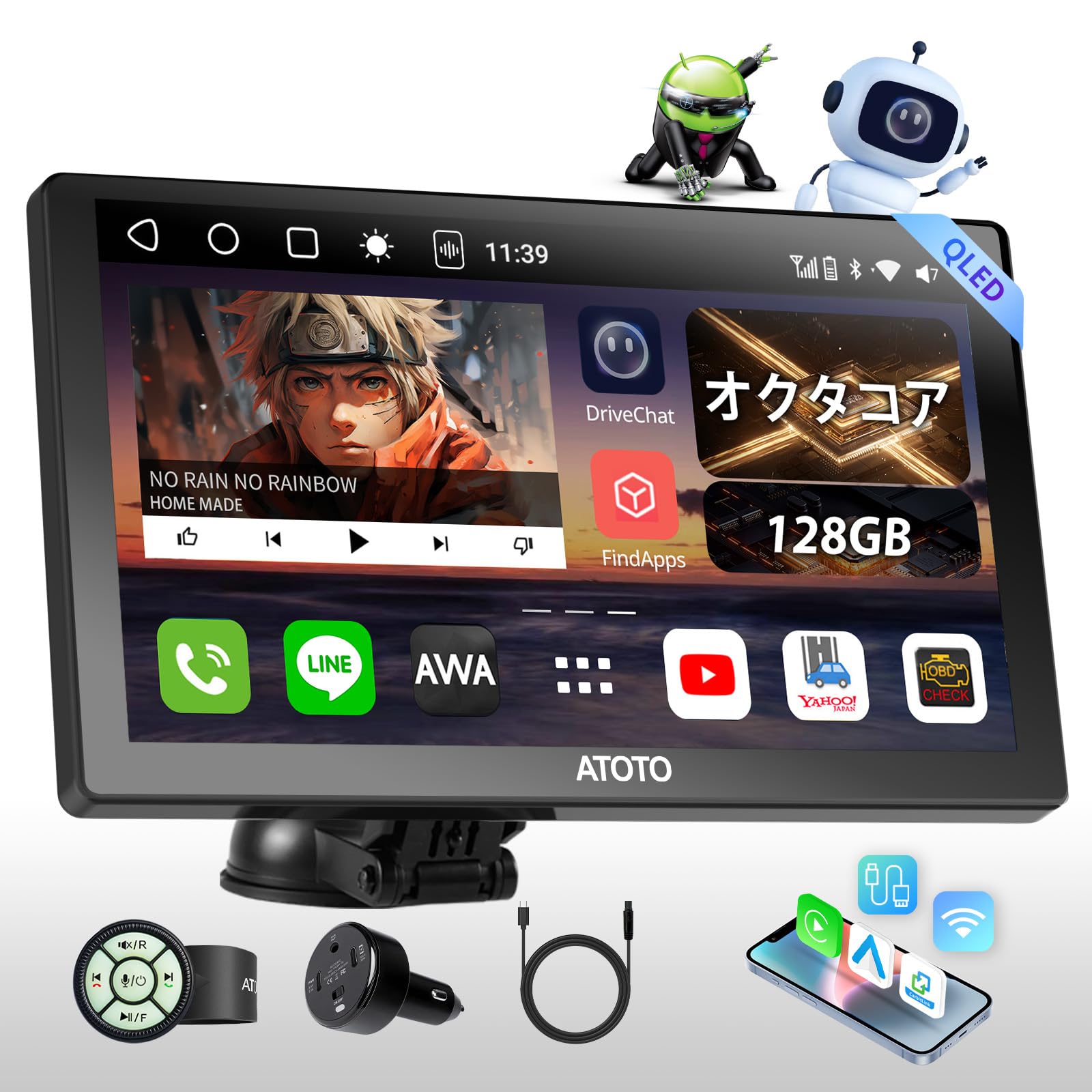 ATOTO P9 Android Carplay 9 inch QLED Car Wireless Carplay Android Android Head Mirror GPS P909PR1X Screen, Audio, & Auto, 4+32G Unit, ChatGpt,
ATOTO P9 Android Carplay 9 inch QLED Car Wireless Carplay Android Android Head Mirror GPS P909PR1X Screen, Audio, & Auto, 4+32G Unit, ChatGpt,