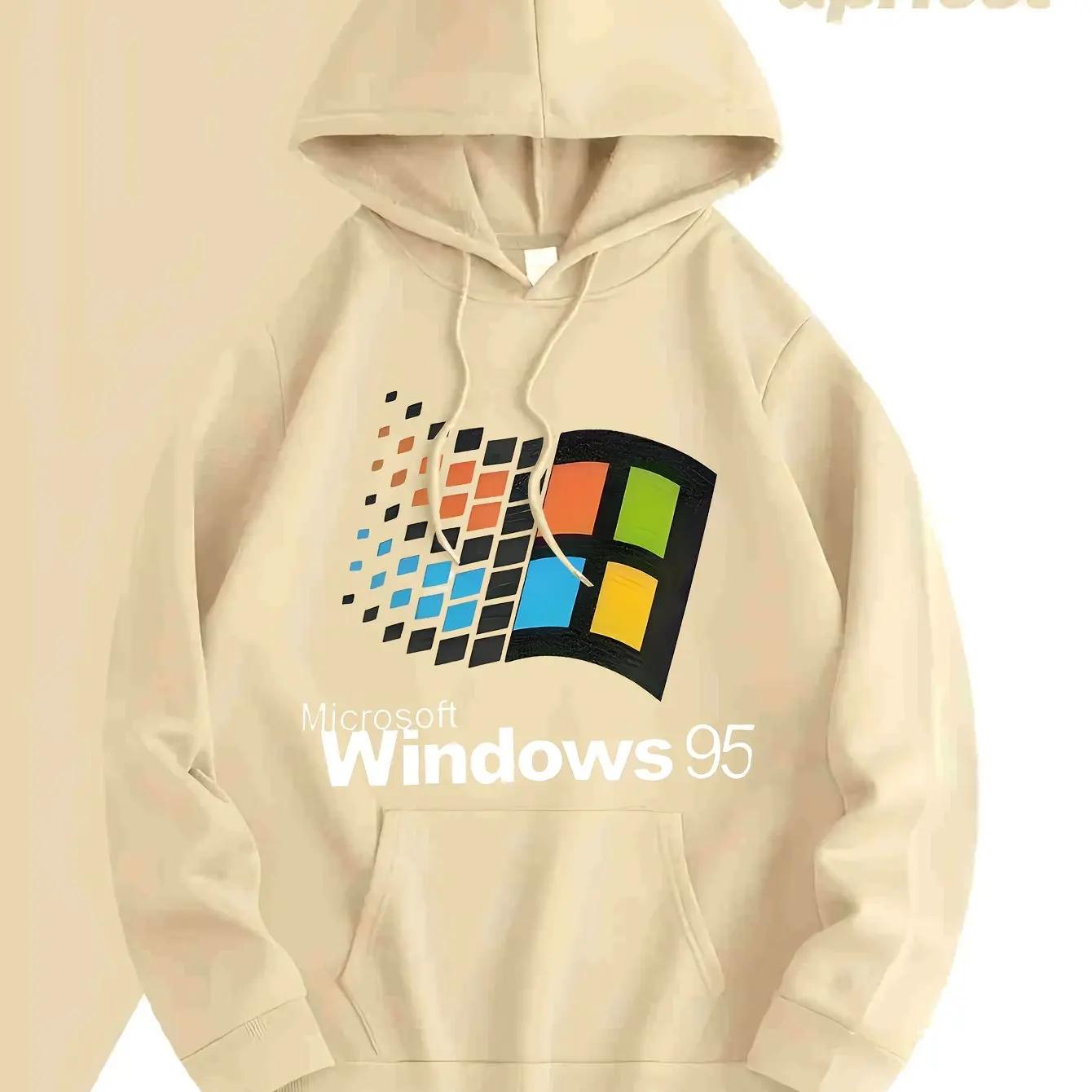 Чоловіча ретро толстовка з графікою Windows 95, темно-сіра, світшот-пуловер, ретро-худі для геймерів та технічних ентузіастів L
Чоловіча ретро толстовка з графікою Windows 95, темно-сіра, світшот-пуловер, ретро-худі для геймерів та технічних ентузіастів L