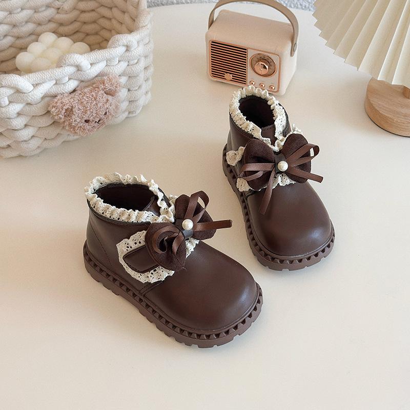 Botas Girls Shoes Autumn Kids Lace Edge Ankle Boots Comfort Anti Slip Girls Bow Leather Boots Zapatos De Mujer 21 коричневый
Botas Girls Shoes Autumn Kids Lace Edge Ankle Boots Comfort Anti Slip Girls Bow Leather Boots Zapatos De Mujer 21 коричневый